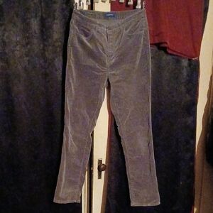 Talbots Women's Straight Leg Corduroy Jeans in Gray